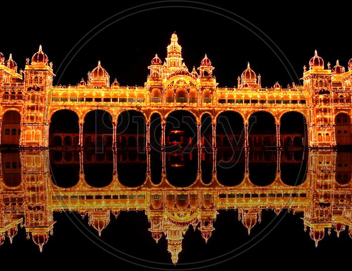 Mysore Palace lighting