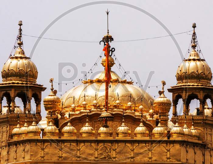 Top dome from eastern side of  the Golden Temple