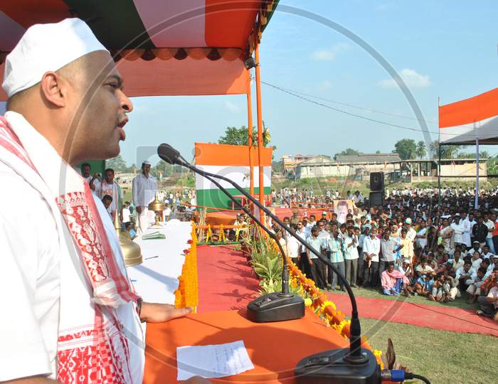 Image Of NAGAON,13 NOV 2010:National Congress Party Members During The ...