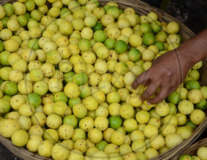 Lemons or Citrus in Guwahati Fancy Bazaar, Assam