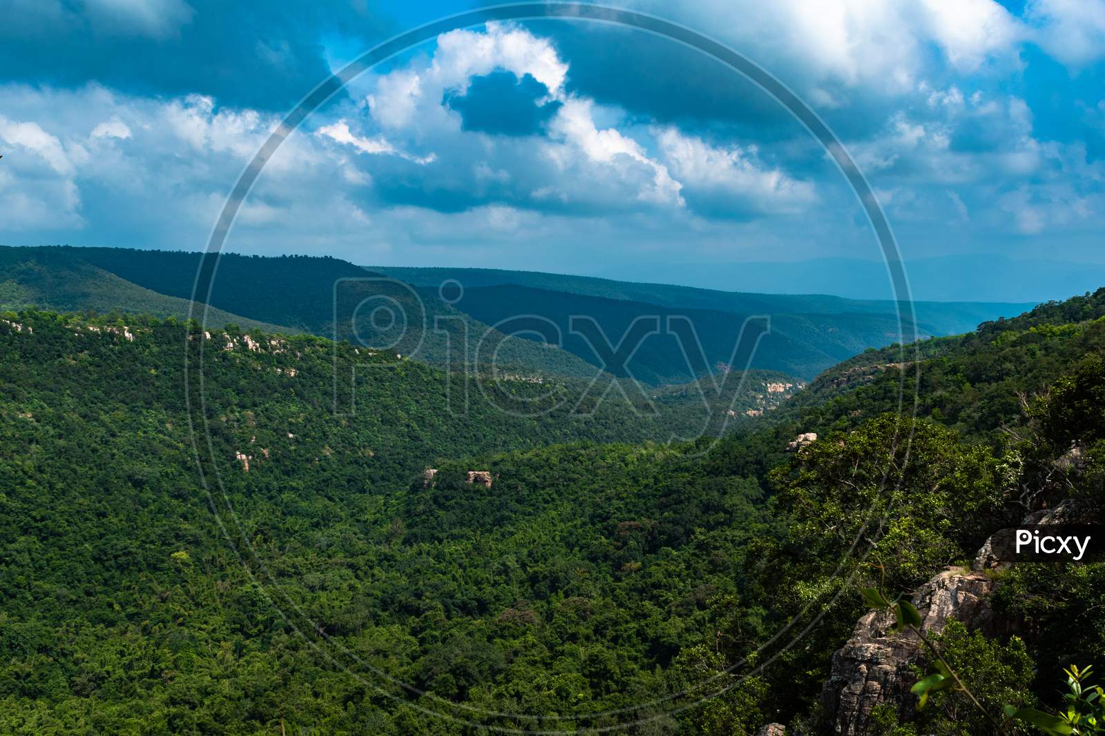 View of Tirumala hills, Tirumala, Andhra Pradesh.