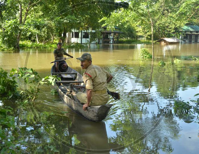 Floods In Kaziranga National Park, Assam