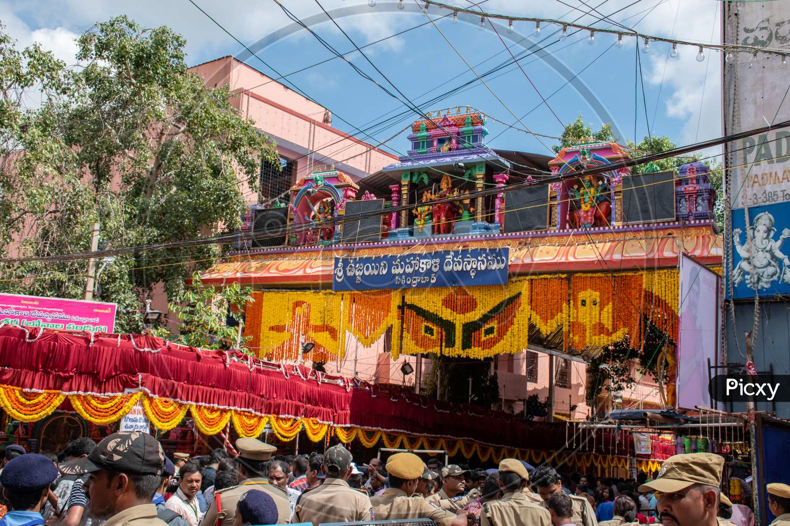 Ujjaini Mahankali Temple In Secundrabad During Bonalu Festival