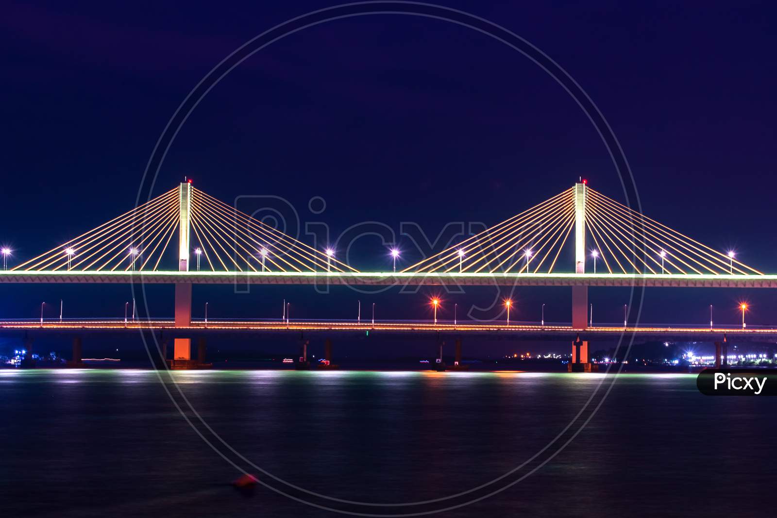 Cable Suspension Bridge In Panjim  Connecting North And South Goa