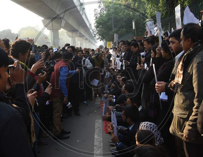 Protest against CAA+NRC & Police brutality on students in New Delhi.