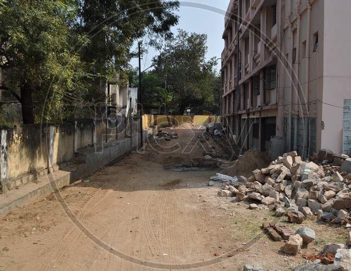Construction Work Of An Auditorium At Police Quarters