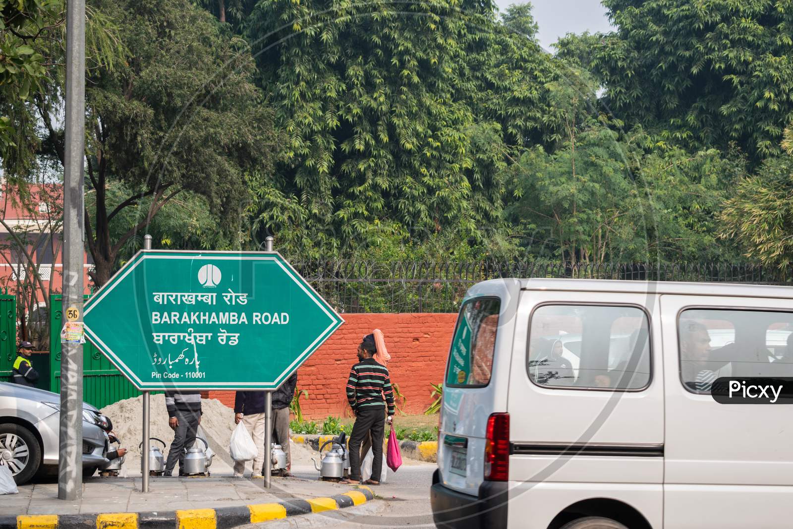 Barakhamba Road sign board