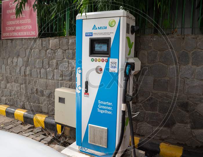 Electric Vehicle EV charging solution by DELTA for energy efficiency services limited EESL