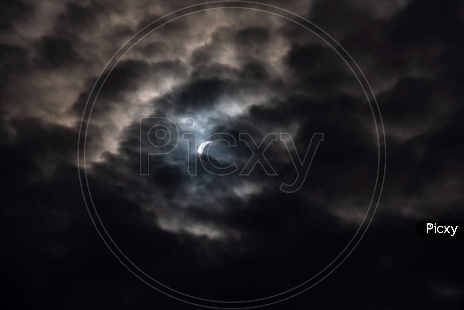 Annular Solar Eclipse partially Visible in Hyderabad under cloud cover , Dec 26th,2019