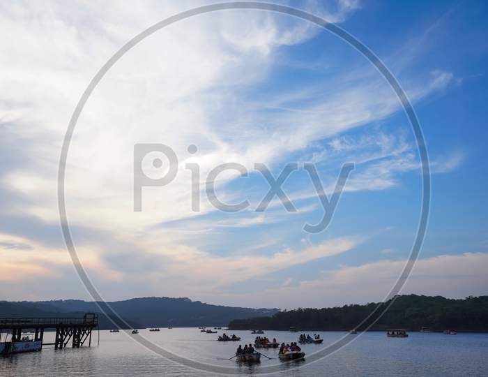 Tourist Boats in Venna Lake, Mahabaleshwar