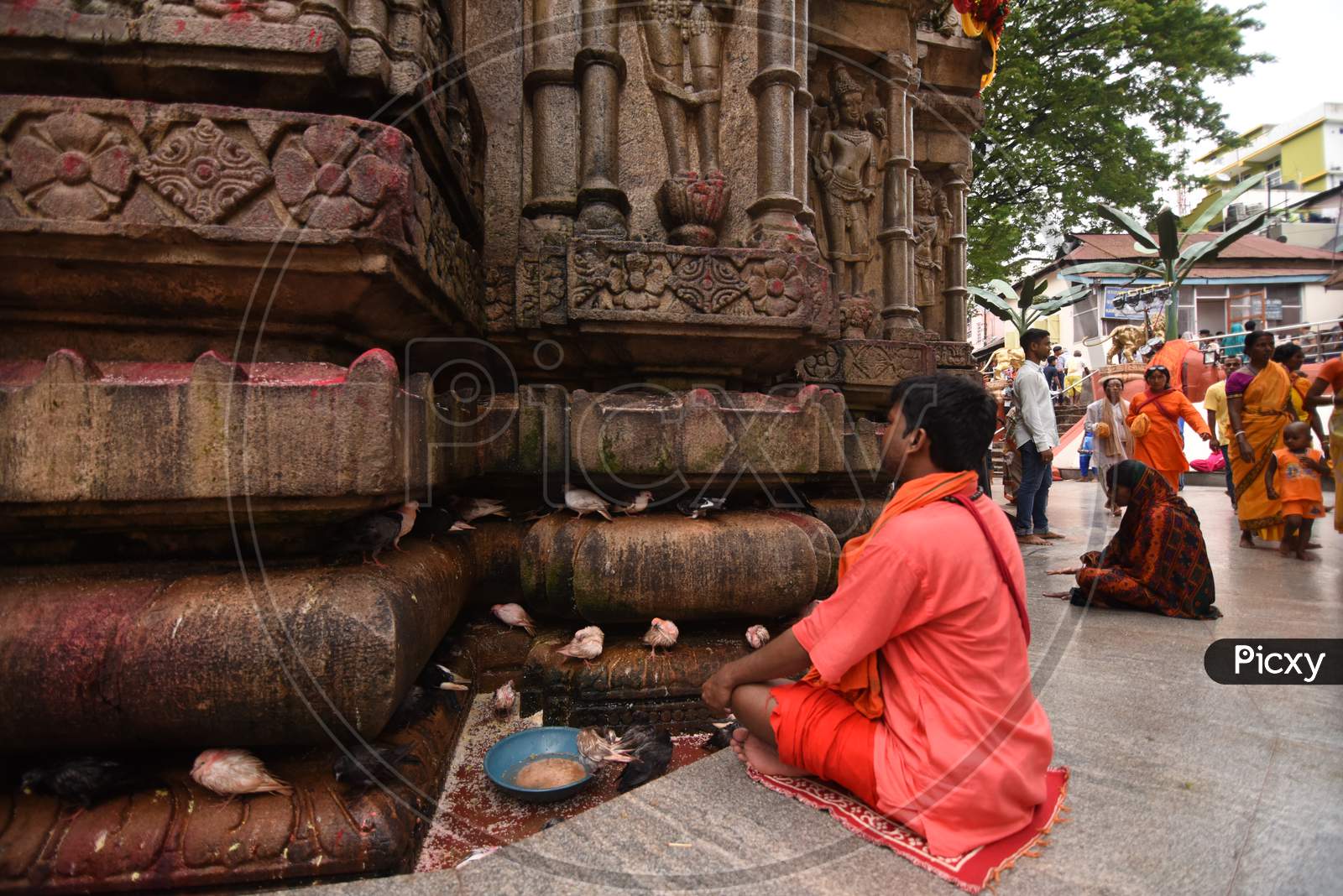 Image of Assamese Hindu Devotees Celebrating Ambubachi Mela In ...