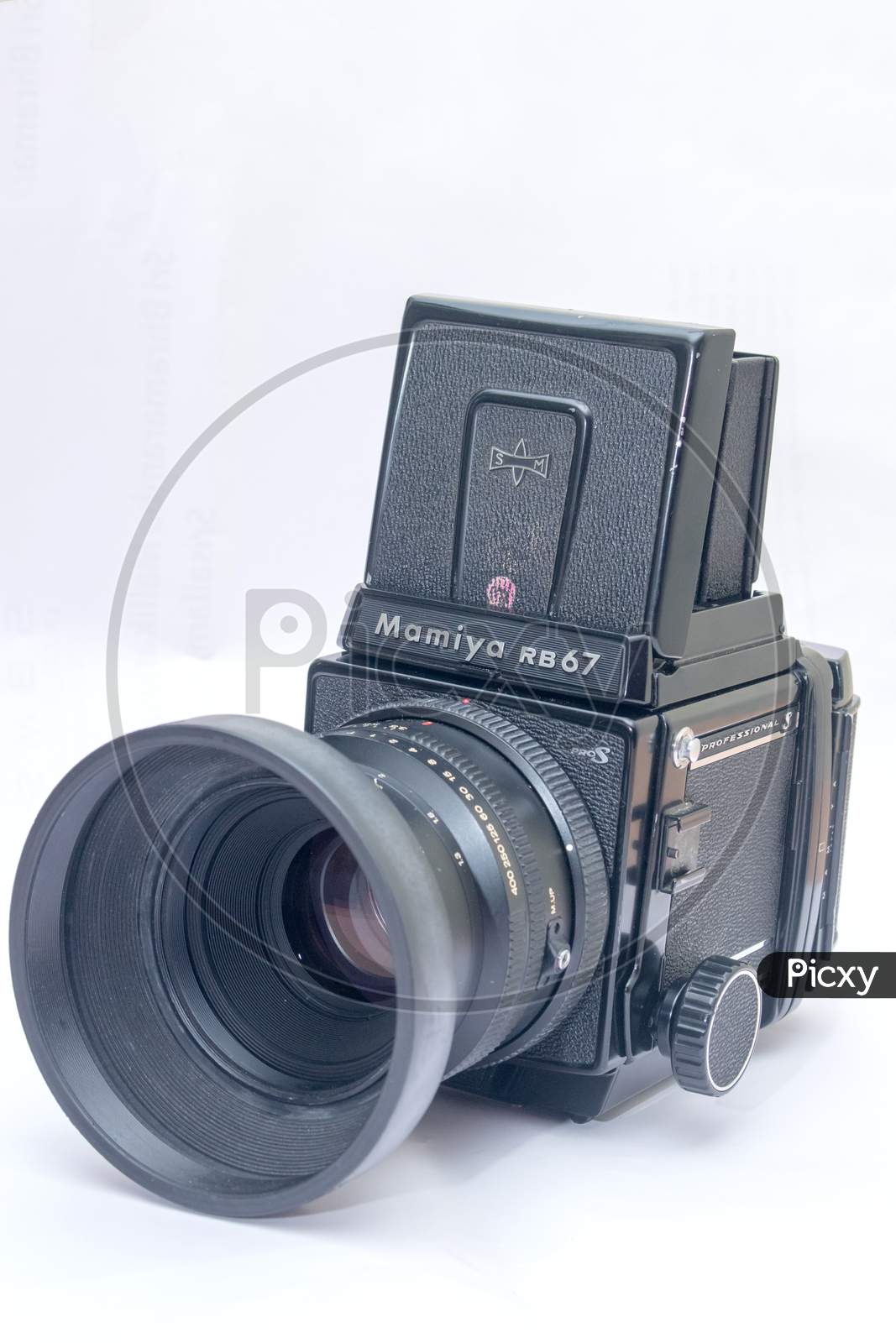 Mamiya R567 Vintage Camera On an isolated White Background