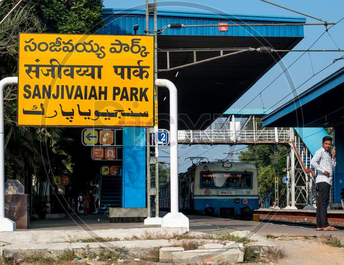 Sanjivaiah Park Local MMTS Station In Hyderabad