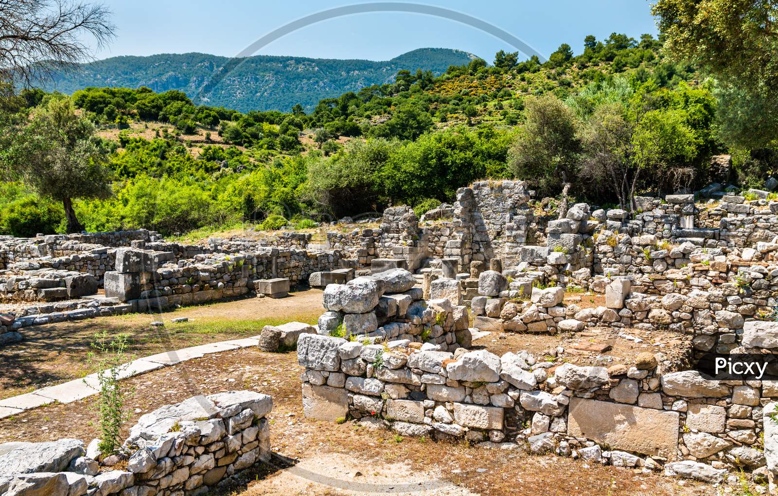Archaeological Site Of Kaunos In Turkey