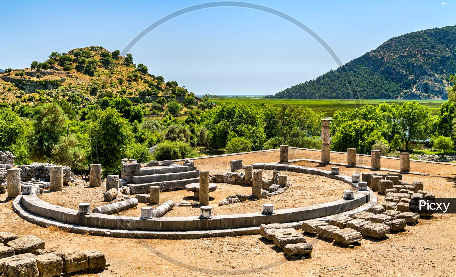 Archaeological Site Of Kaunos In Turkey