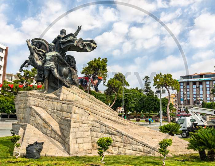 Mustafa Kemal Ataturk Monument In Antalya, Turkey