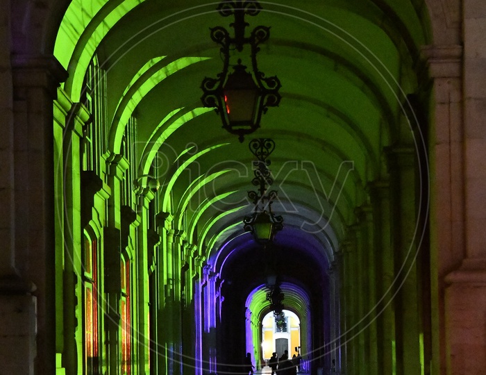 A  Corridor In A Church