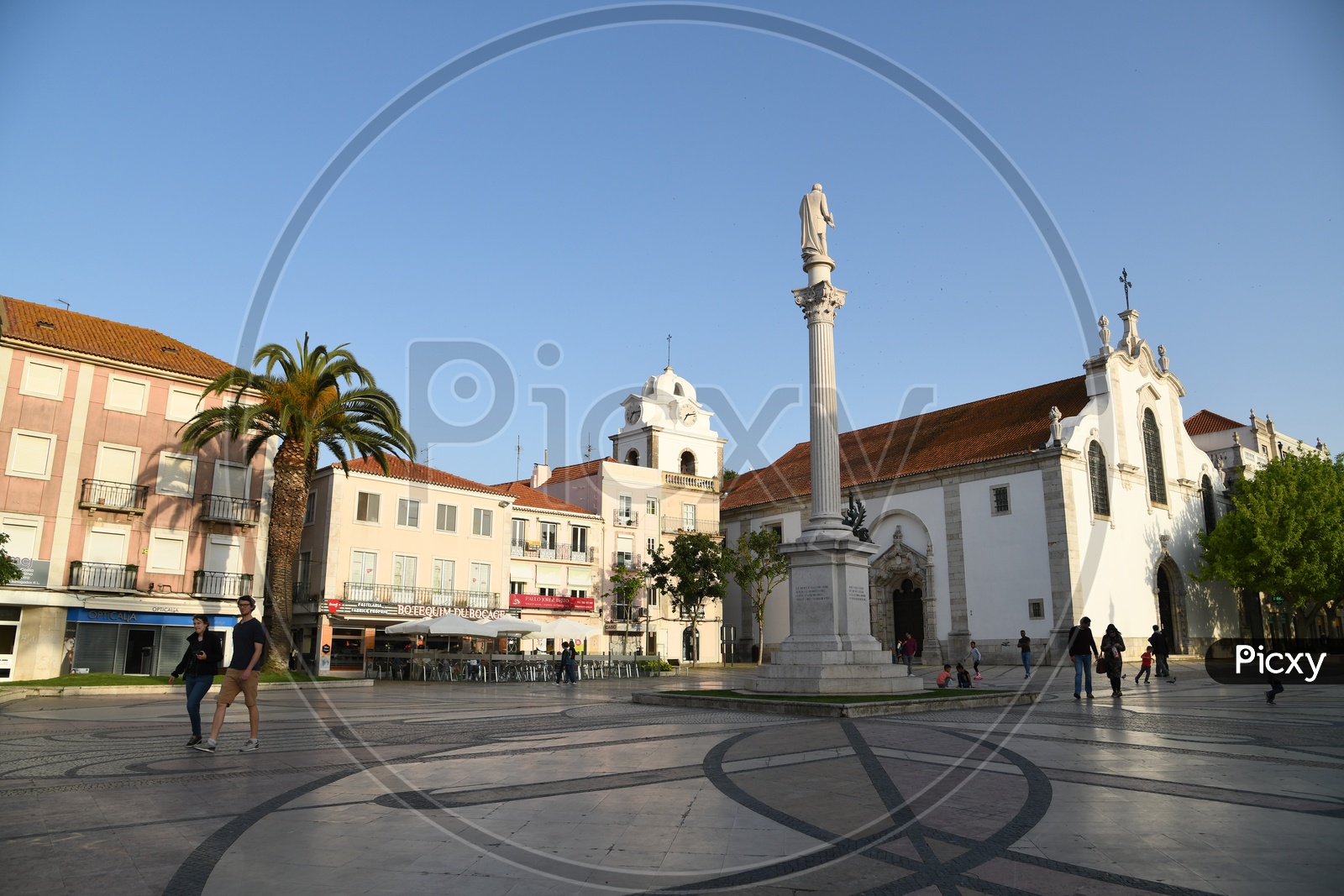 Church At The Town Square In Lisbon