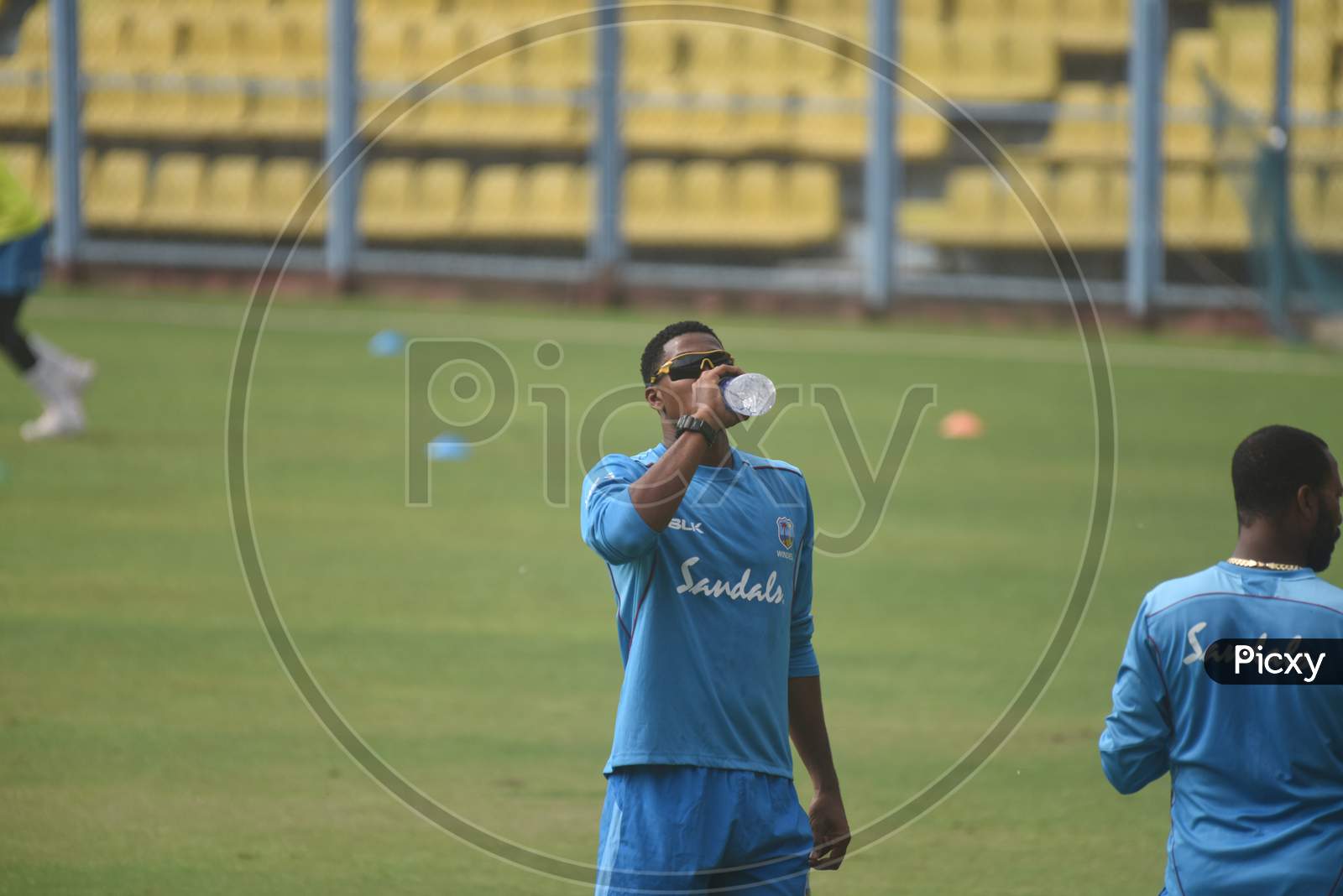 Image of West Indies Cricket Team in Practice Session During ODI Match