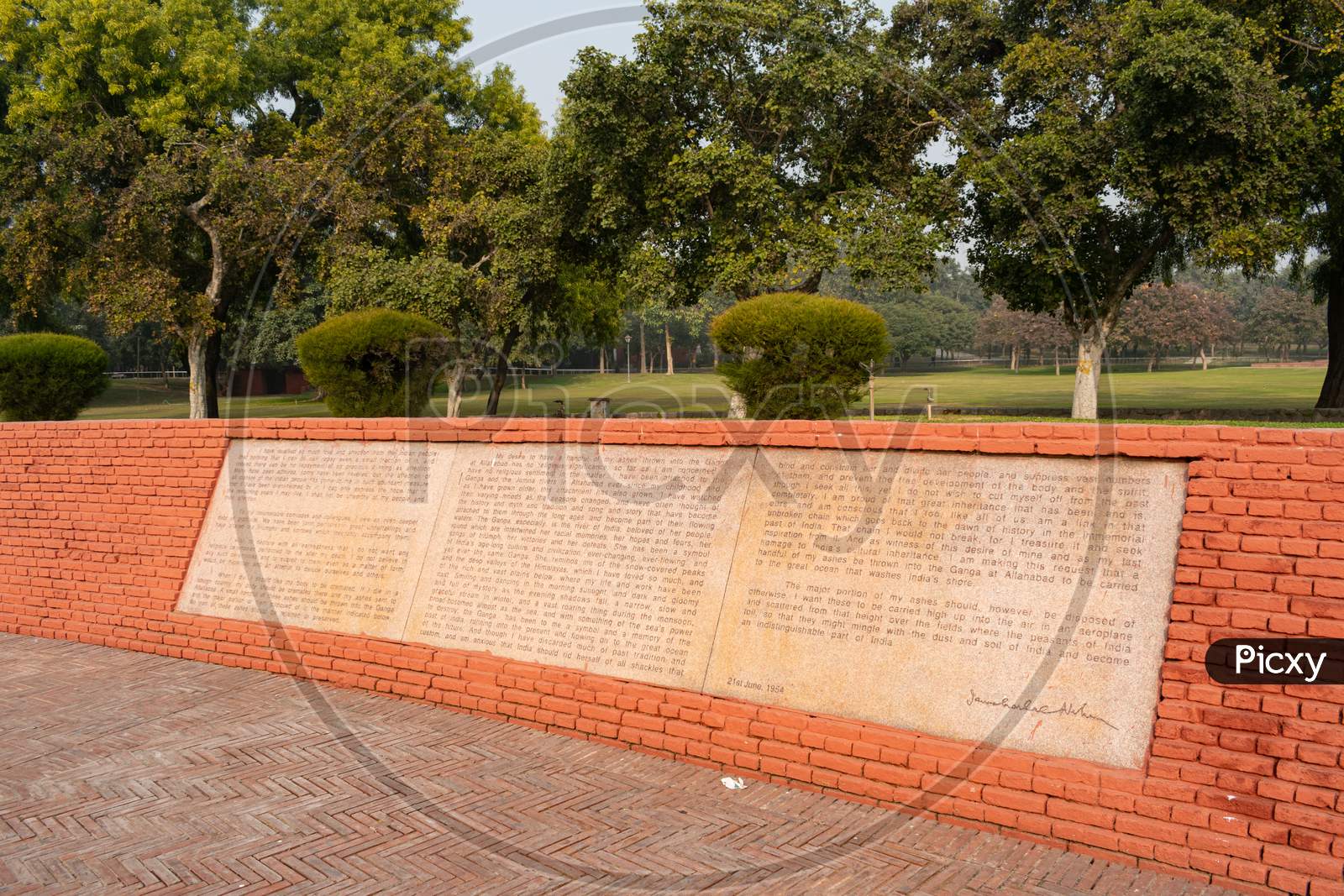 Shanti Vana, the memorial of first Prime Minister Pt. Jawaharlal Nehru.