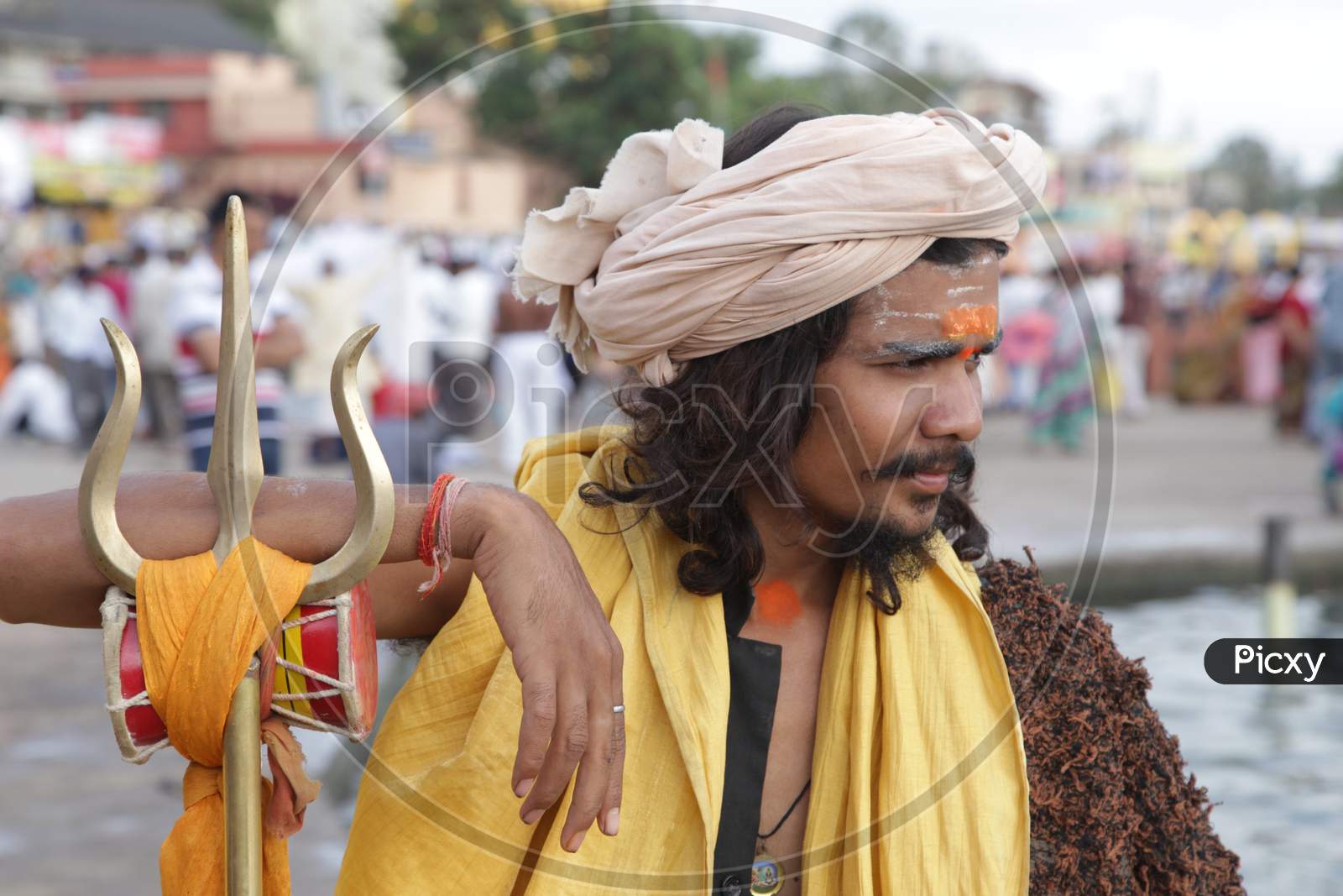 Hindu Priest in Kumbh Mela, Ujjain, Madhya Pradesh