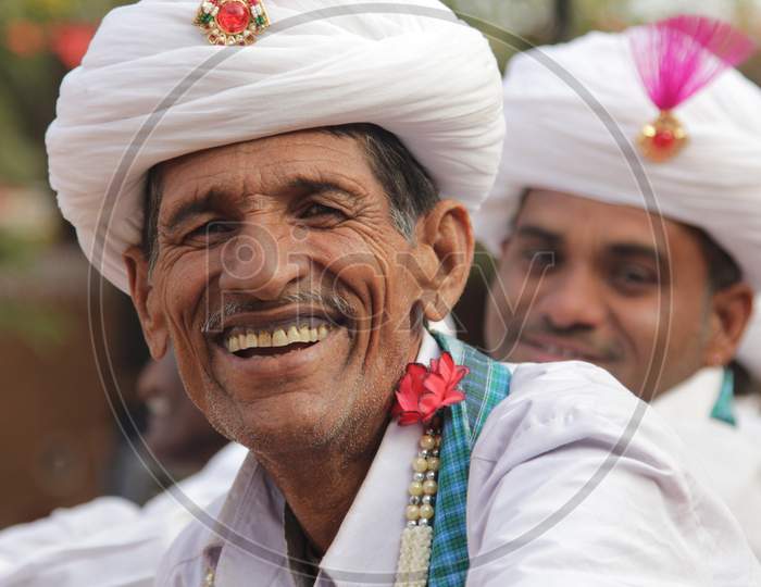 Rajasthani Man in Shilpgram Fair, Udaipur, Rajasthan