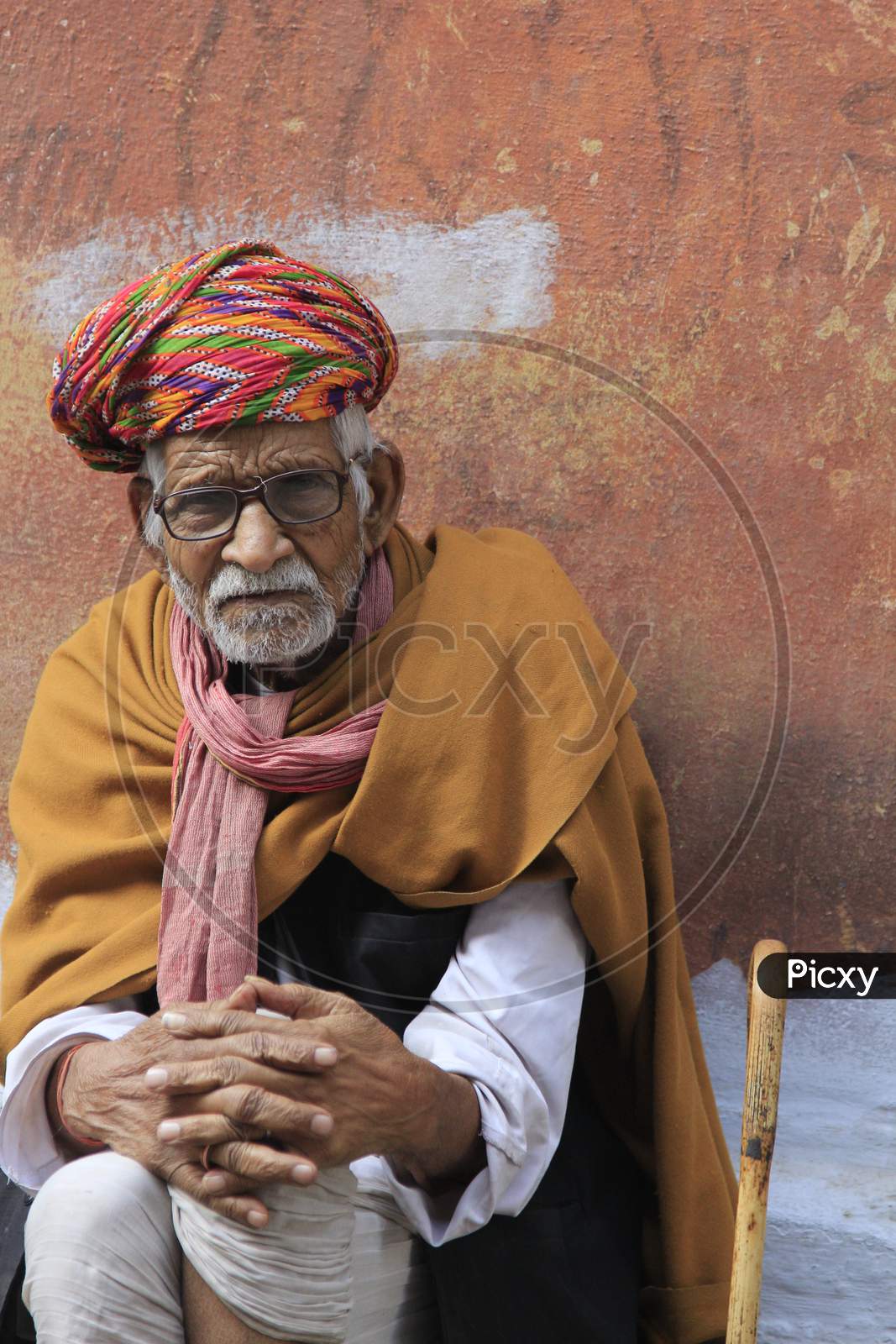 Portrait of Rajasthani Old Man