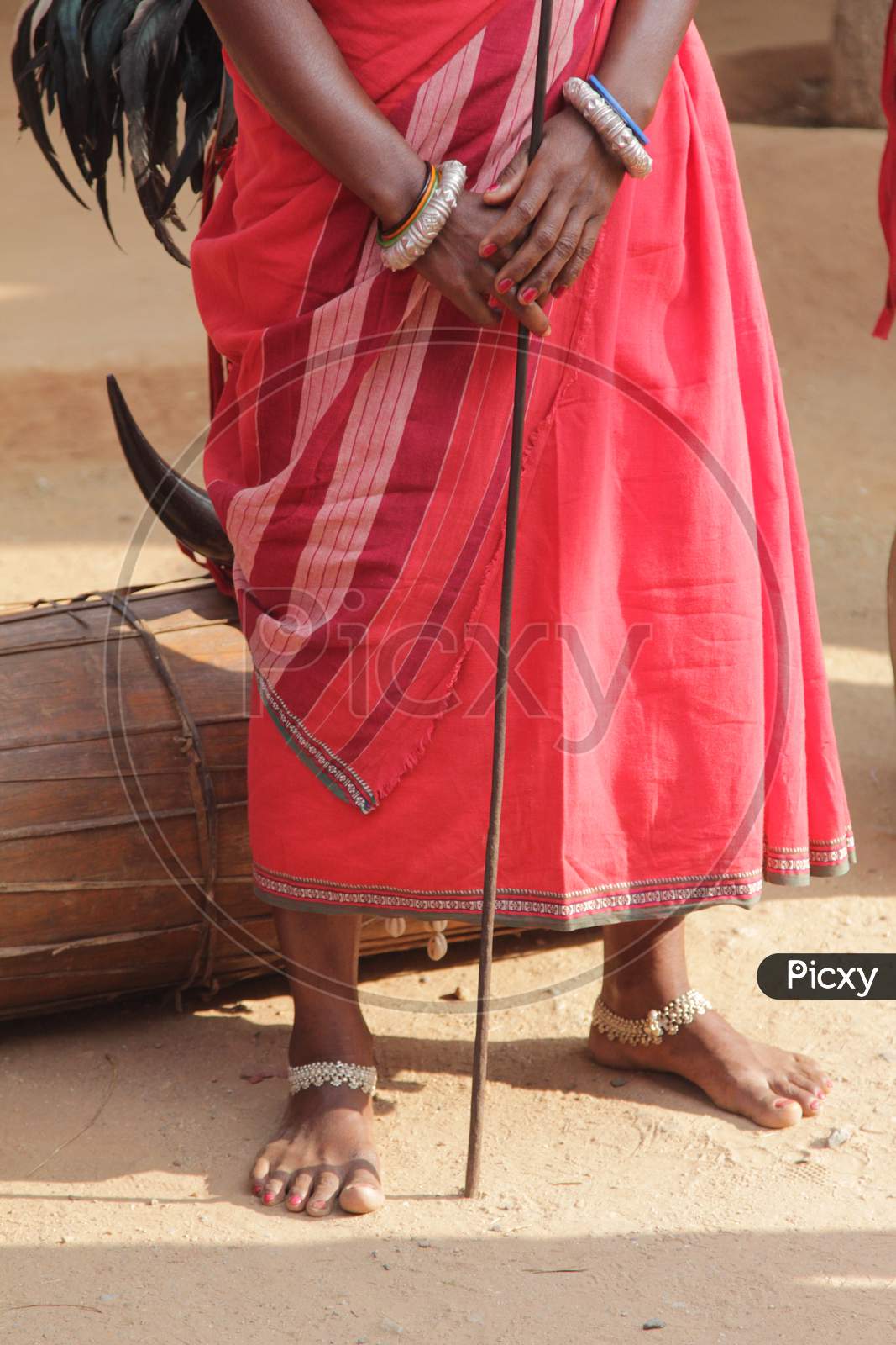 Closeup Shot of Rajasthani Woman Feet