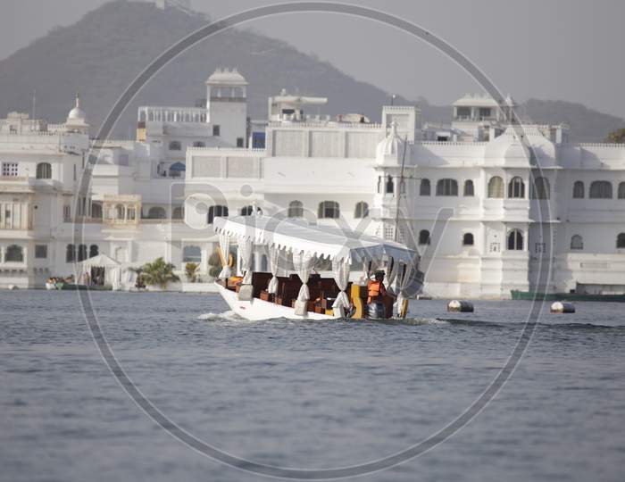 Tourist Boat at Lake Palace, Udaipur