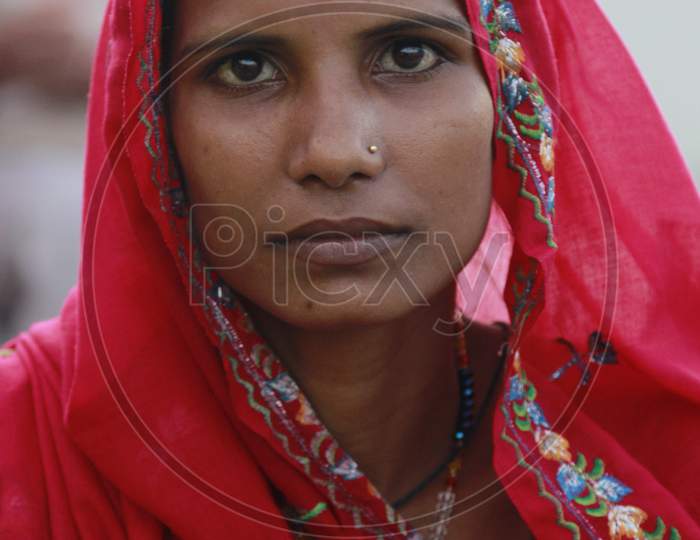 Portrait of Rajasthani Woman