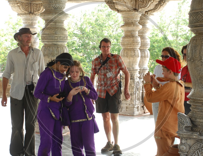 Foreign Film Crew Shooting At Indian Palace in Ramoji Film City in Hyderabad