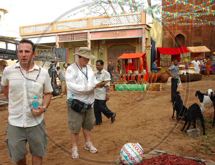 Foreign Film Crew Shooting In a Village Setup  in Ramoji Film City in Hyderabad