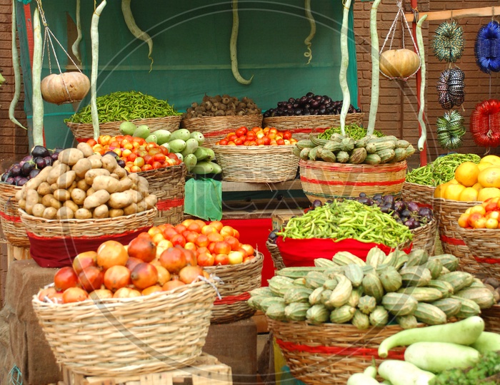 Vegetable Store In an Village