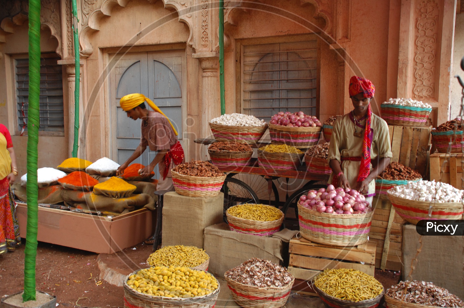 Markets And Stalls in an Rural Village Market