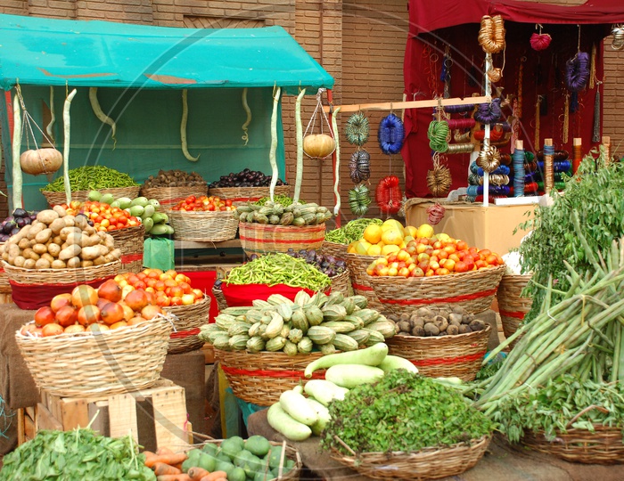 Vegetable Store In an Village