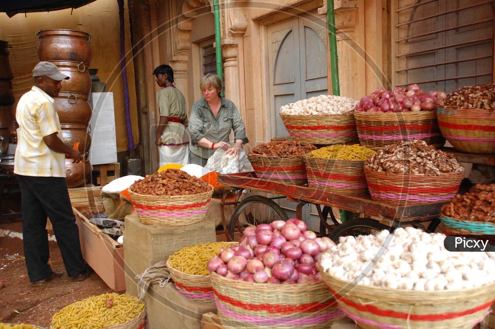 Village Groceries Stores With Tamarind And Onions