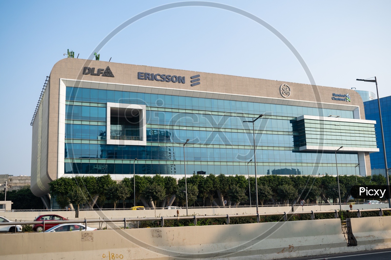 Ericsson, General Electric and standard chartered bank branch in a building at DLF Cyber city
