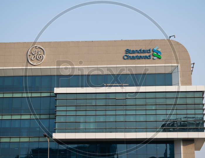 General Electric GE, Standard Chartered bank gurugram branch office in a building at DLF Cyber city