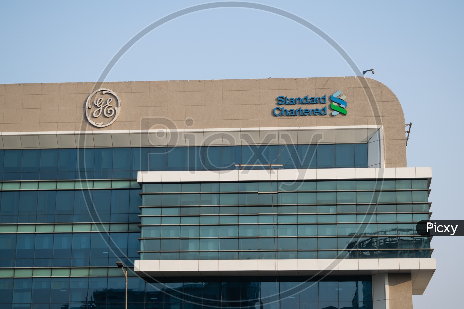 General Electric GE, Standard Chartered bank gurugram branch office in a building at DLF Cyber city