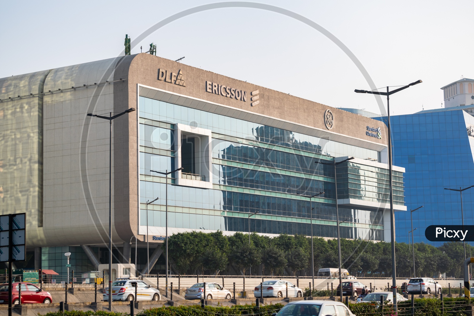 Ericsson, General Electric, Standard Chartered bank gurugram branch office in a building at DLF Cyber city