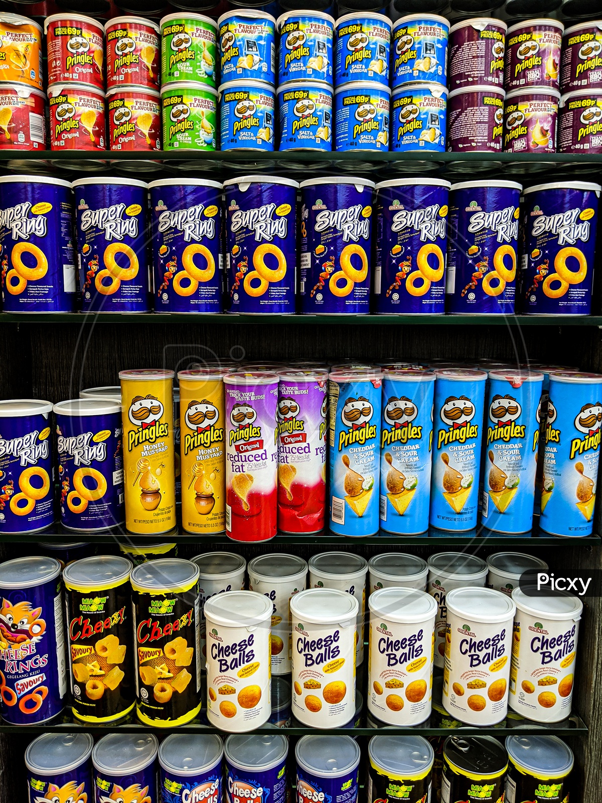 Baked Food in Cans At an Super Market