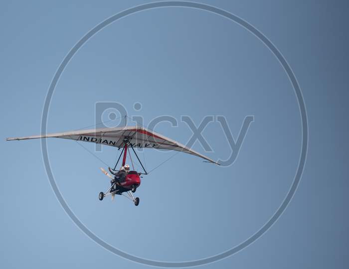 Indian Navy Para gliders  Demonstration During Navy day Celebrations at Visakhapatanam