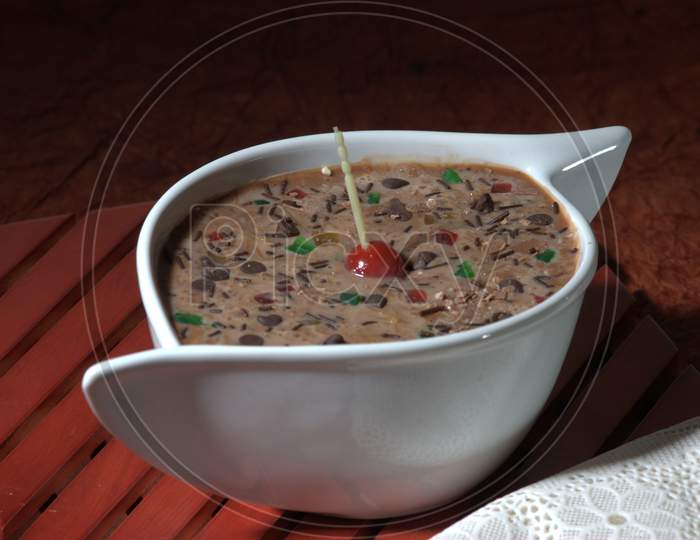 Indian Sweet Savory Kheer Or Payasam Served In a Bowl