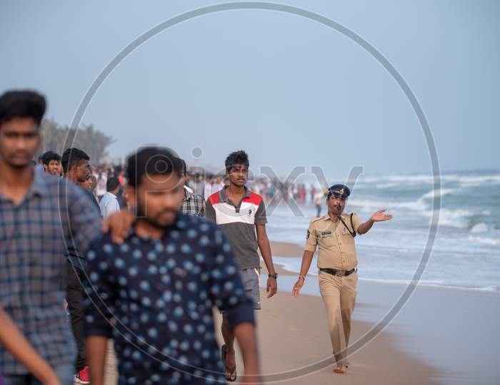 Police Protection During Indian Navy Day Celebrations At Visakhapatnam December 4 2019