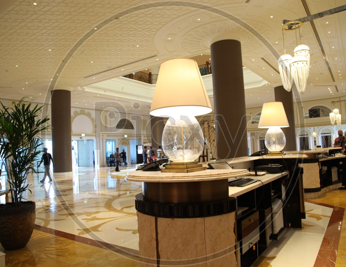 Interior of a luxury hotel