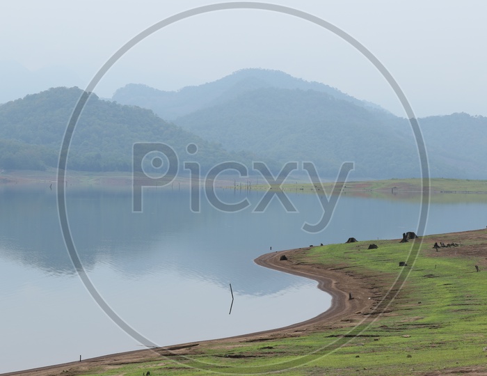 Lake in Parambikulam Tiger Reserve