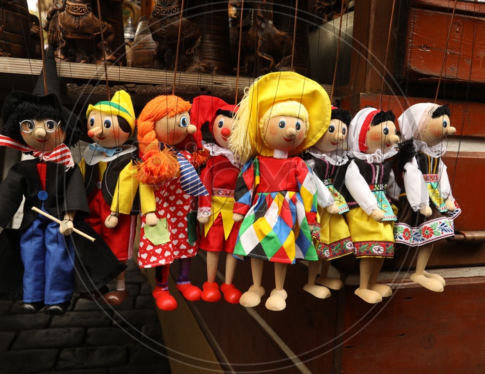 Dolls Selling By a Vendor on Street
