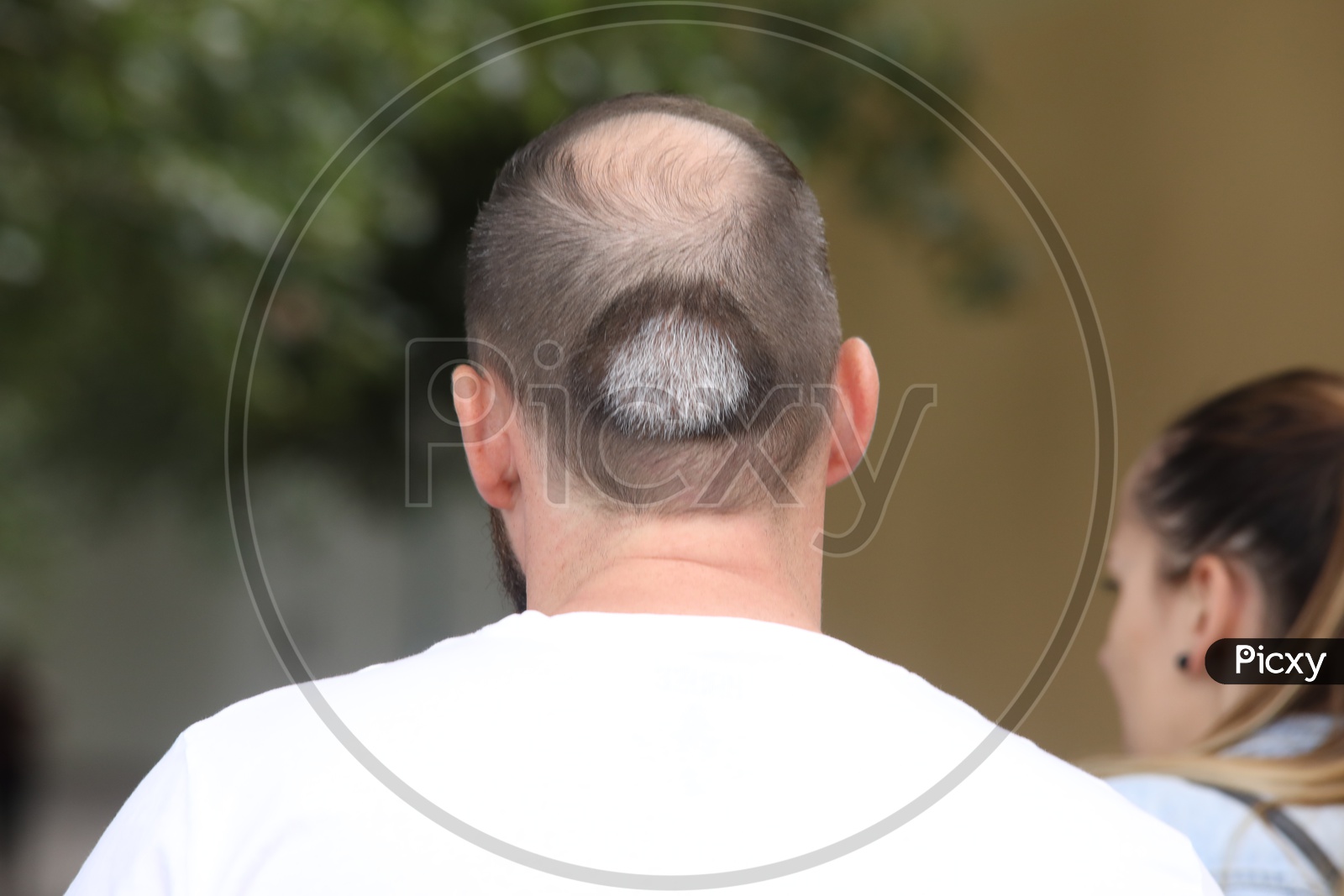 A Bald Man Head Closeup Shot