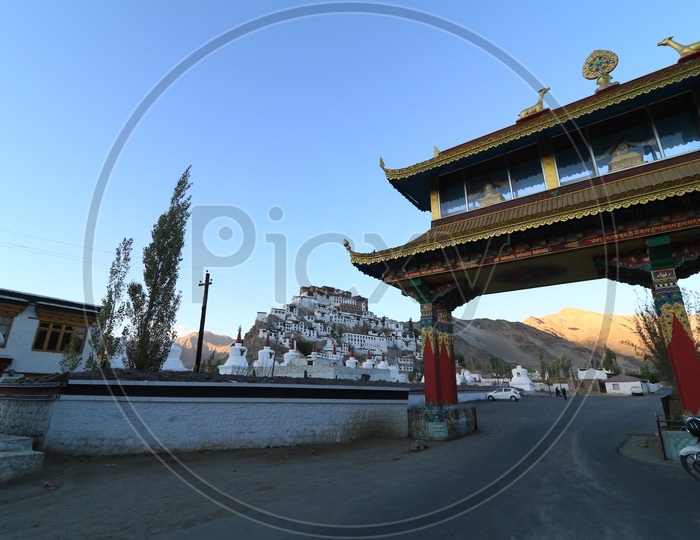 entrance of Thiksay monastry