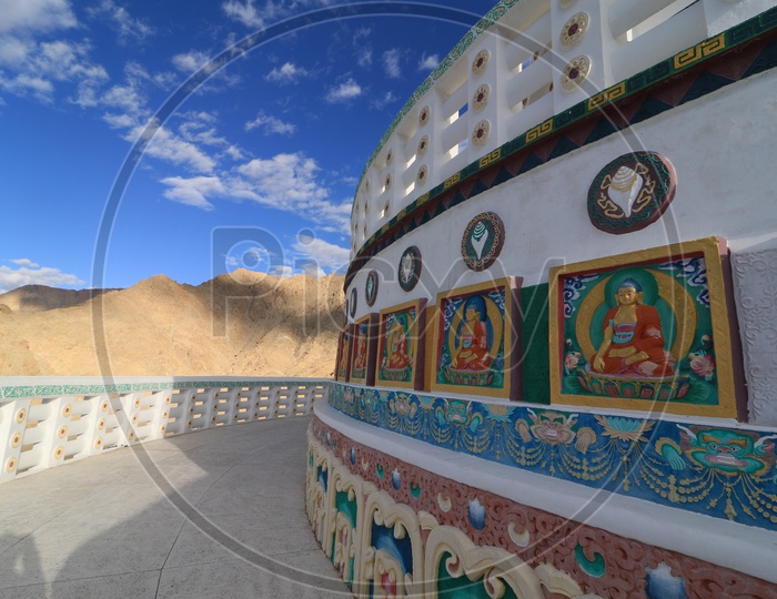 View at Shanti stupa, Leh